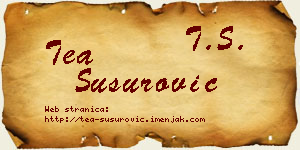 Tea Susurović vizit kartica